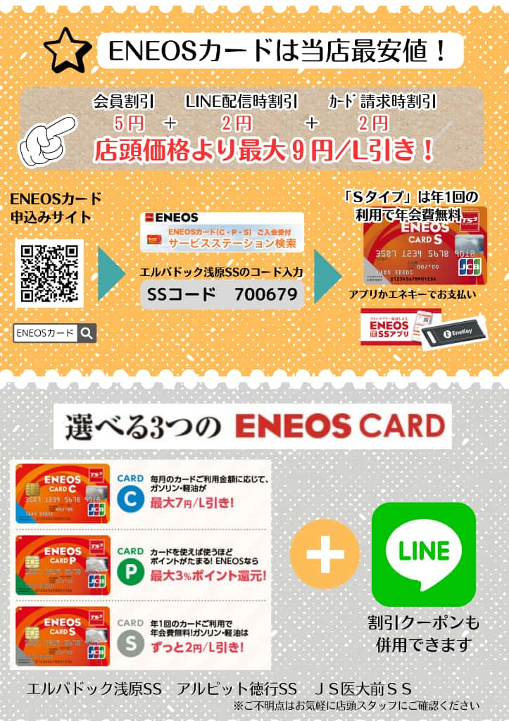 ENEOSカードのご案内